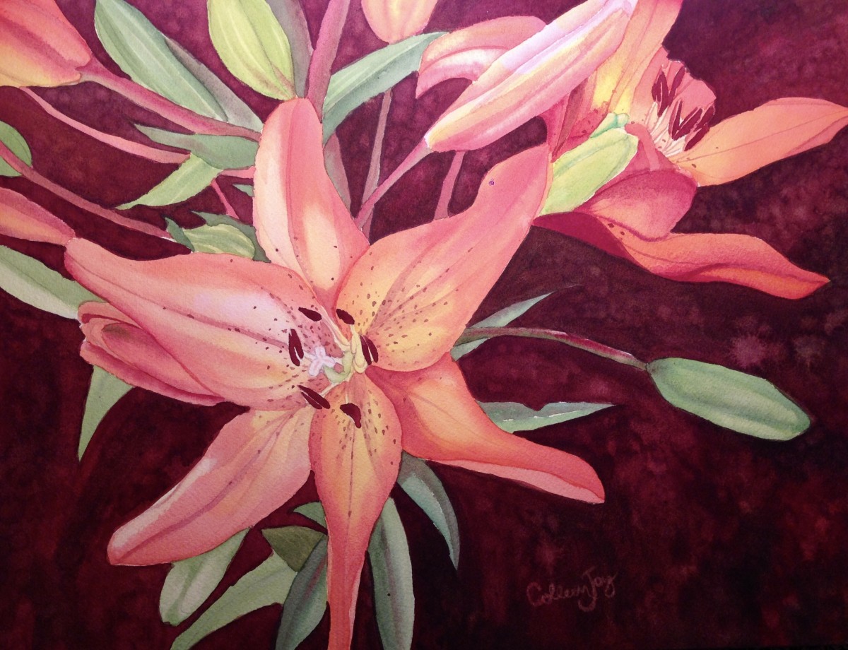 Summer Lillies by Colleen Joy Vawter 