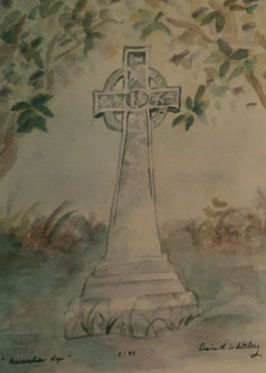 Oakwood Cemetery Celtic Cross by Diana Atwood McCutcheon 