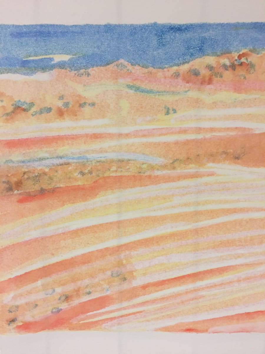 Cullen Beach (Daytime) by Diana Atwood McCutcheon  Image: subtractive monotype ghost print