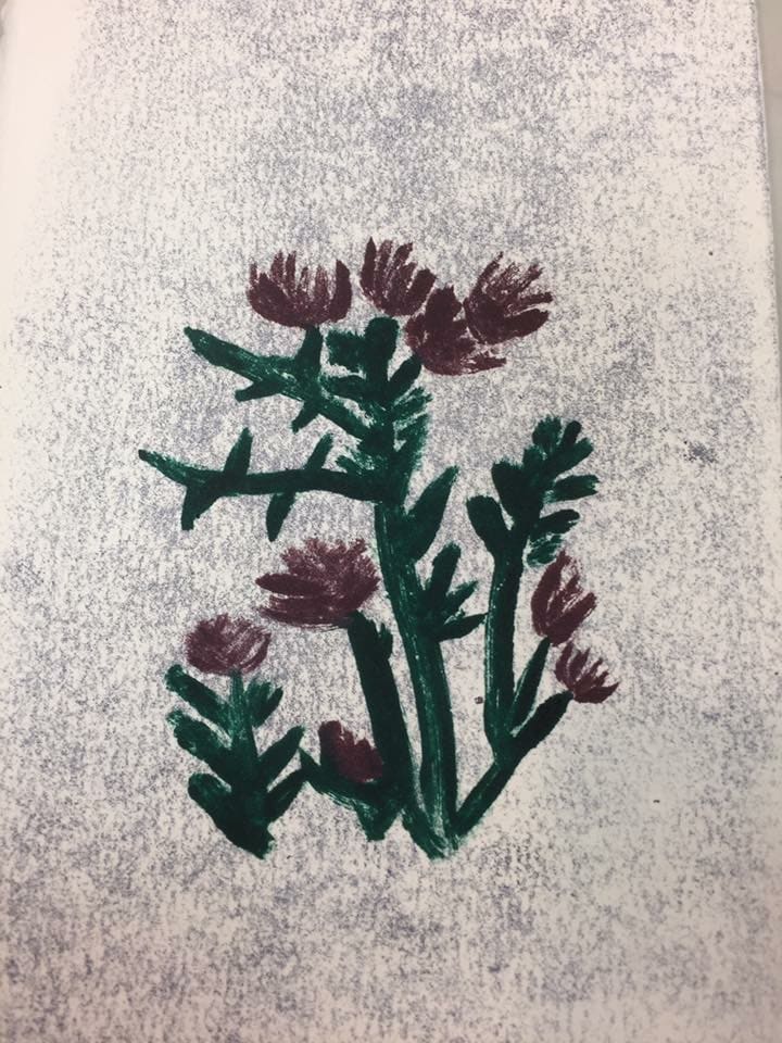 Death to the Enemy (Thistle) by Diana Atwood McCutcheon  Image: Copperplate