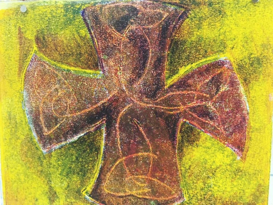 Red and Gold Celtic by Diana Atwood McCutcheon 