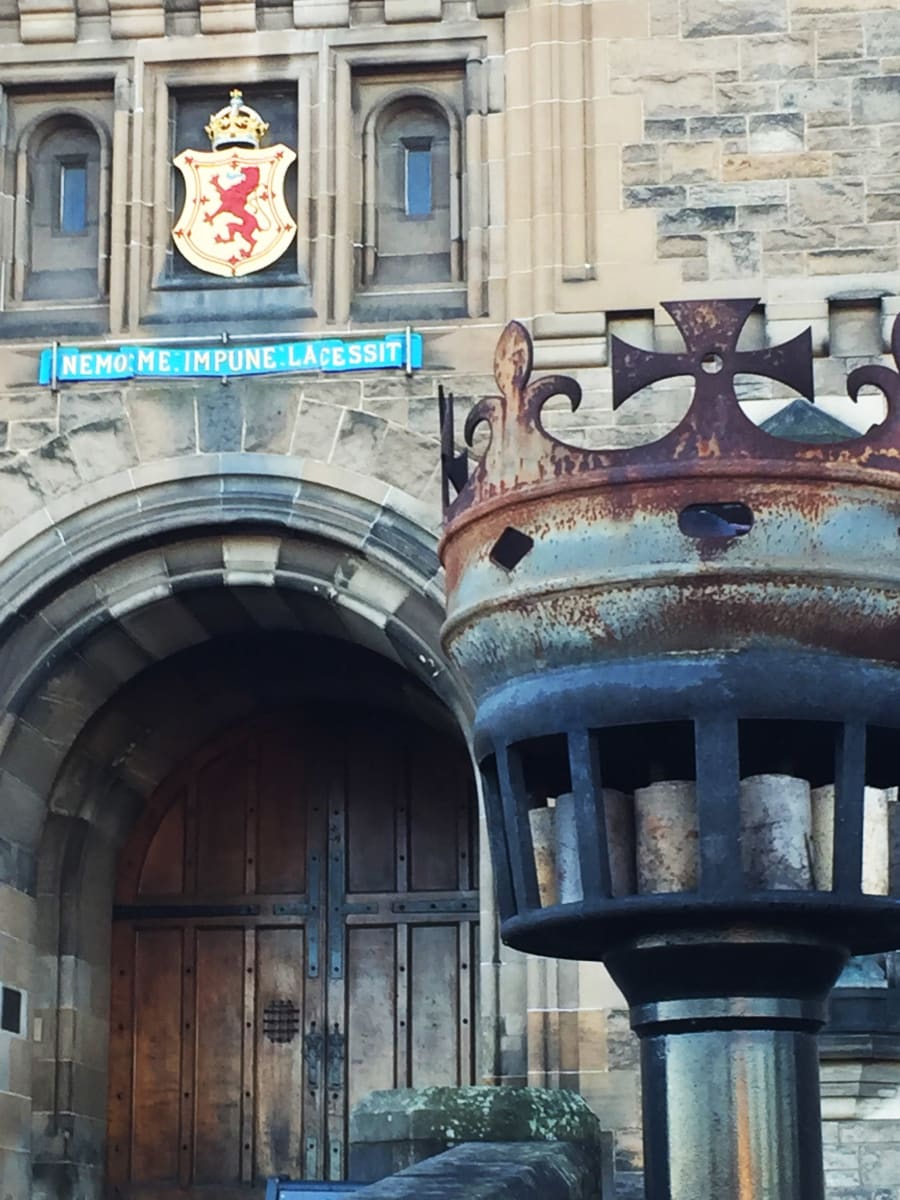 Edinburgh Castle Brazier by Diana Atwood McCutcheon 