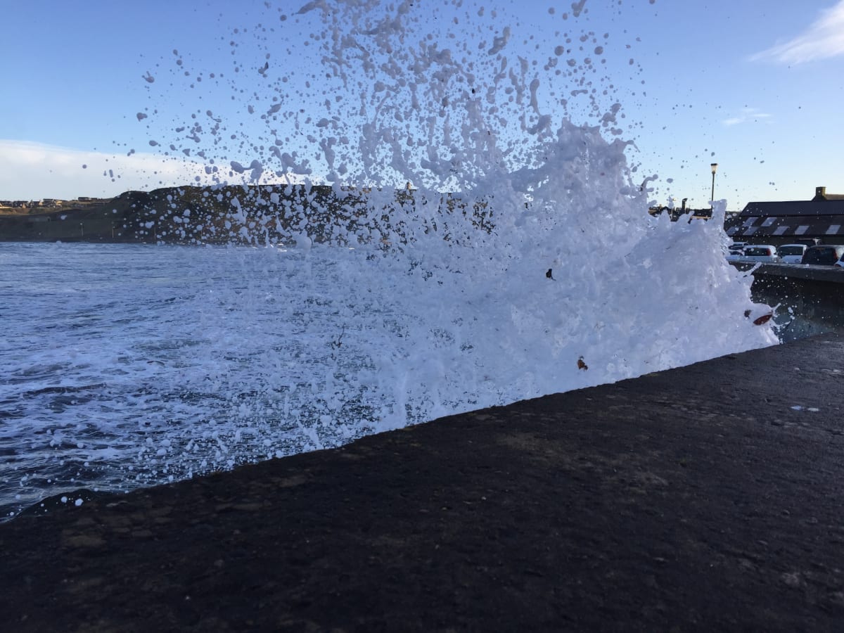 Banff Seawall by Diana Atwood McCutcheon  Image: Banff, Scotland