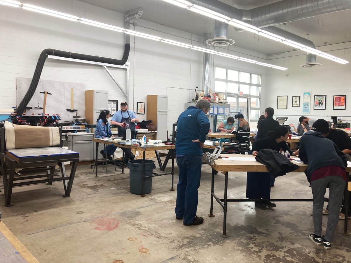 TTU Making Today Printmaking Workshop by Diana Atwood McCutcheon 