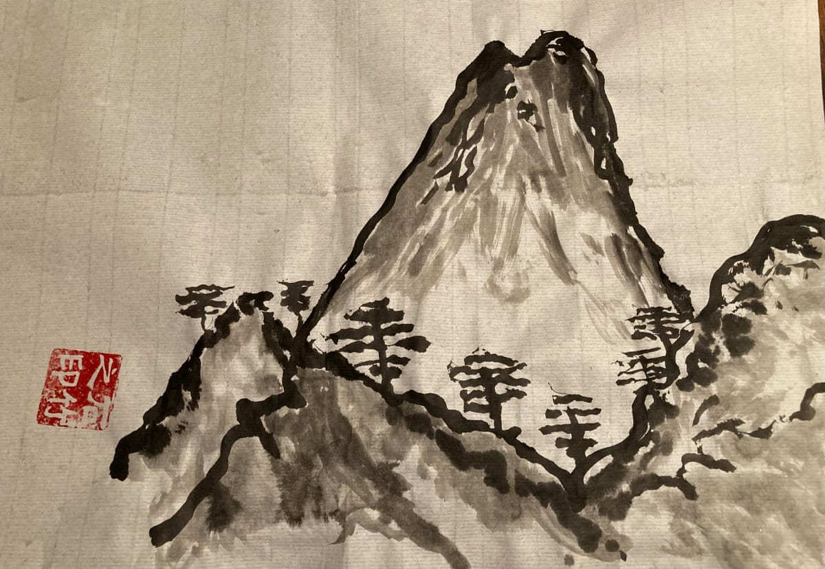 Chinese Brush Painting by Diana Atwood McCutcheon  Image: Chinese Language and Culture Club, TTU