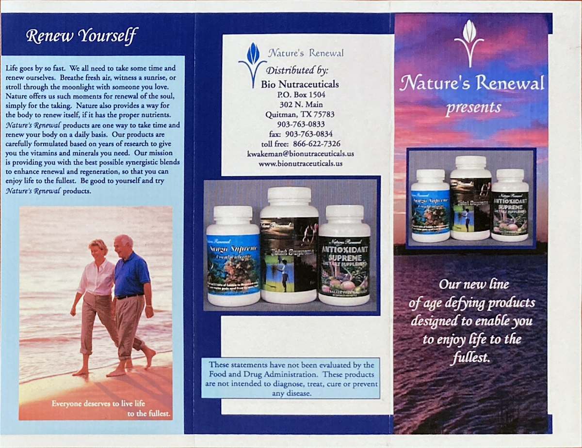 Nature's Renewal Set of Three Products by Diana Atwood McCutcheon 