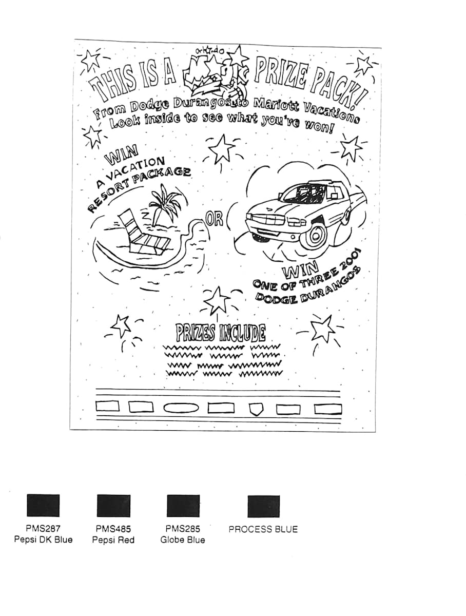Pepsi National Field Advertisements and Sketches by Diana Atwood McCutcheon 