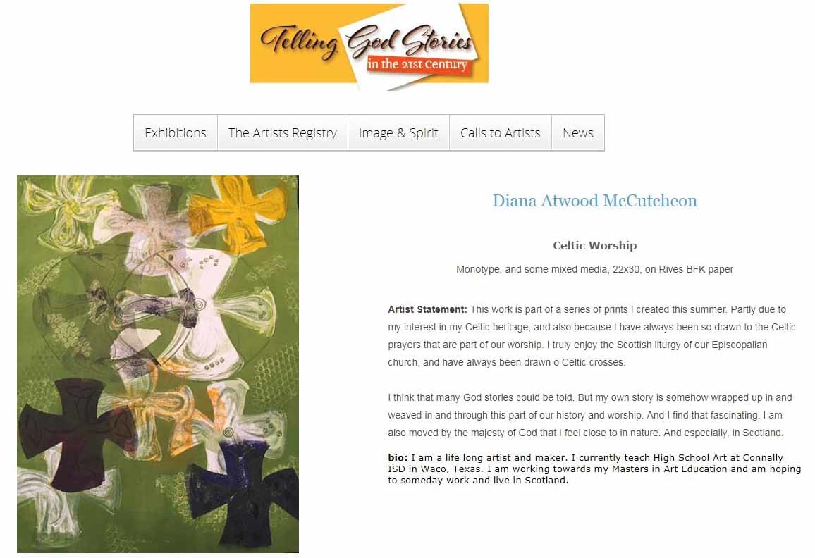 Telling God Stories by Diana Atwood McCutcheon  Image: ECVA Exhibit Website