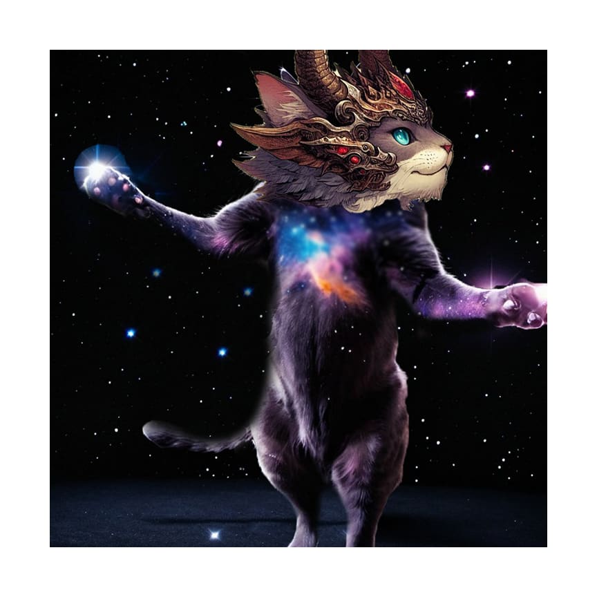 Cosmic Dragon Cat by Diana Atwood McCutcheon 