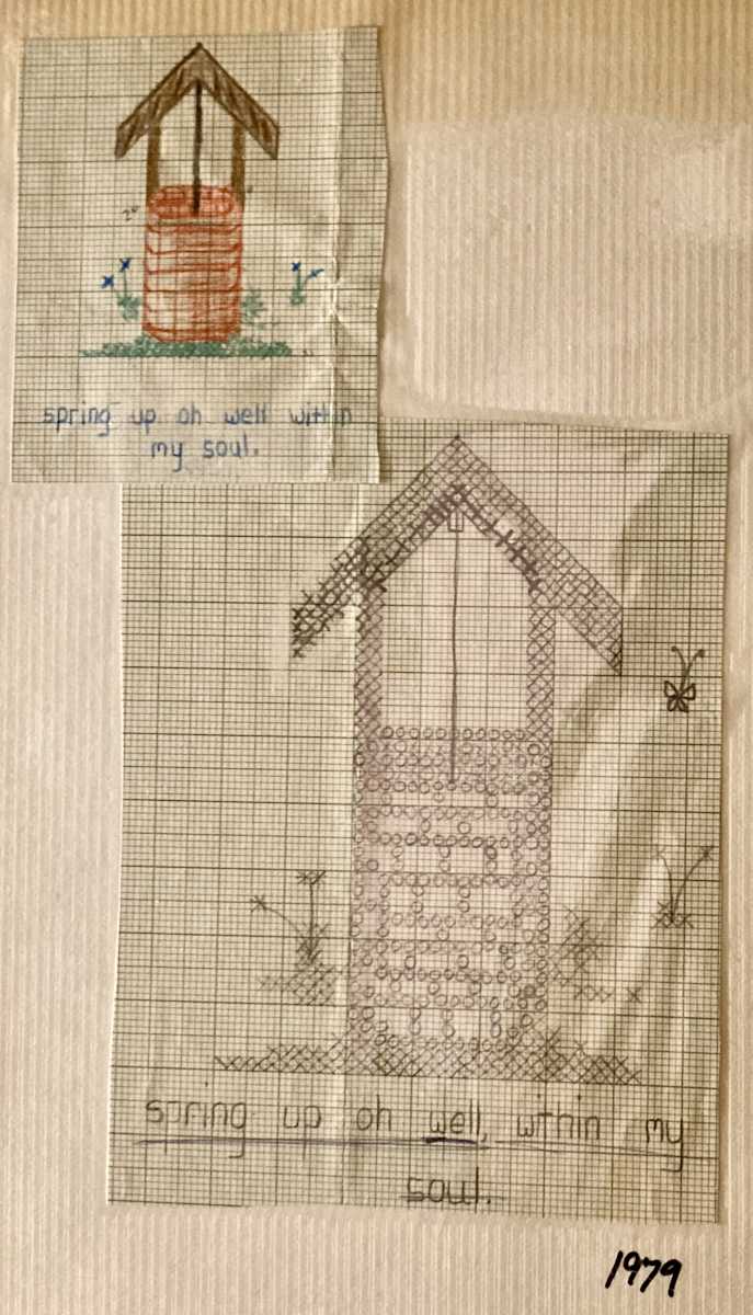Old Fashioned Well Cross Stitch Design by Diana Atwood McCutcheon 