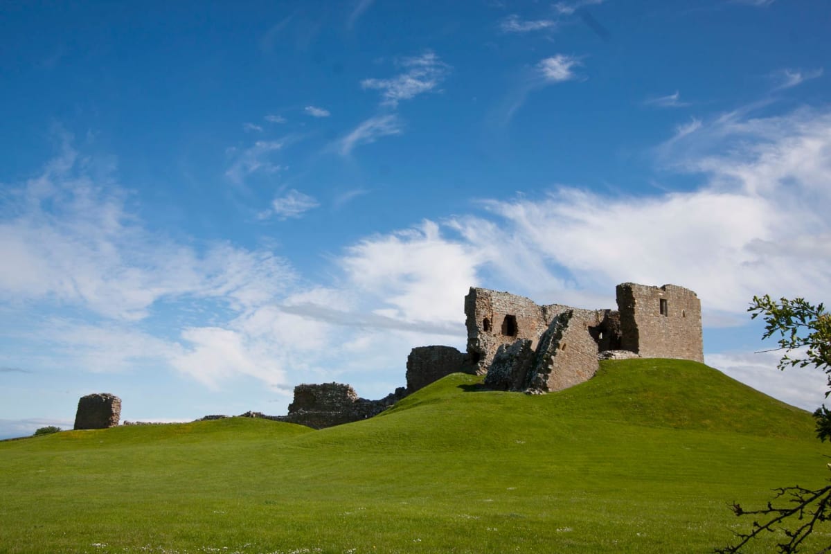 Duffus Castle, Morayshire, Scotland by Diana Atwood McCutcheon  Image: Duffus Castle, Morayshire, Scotland