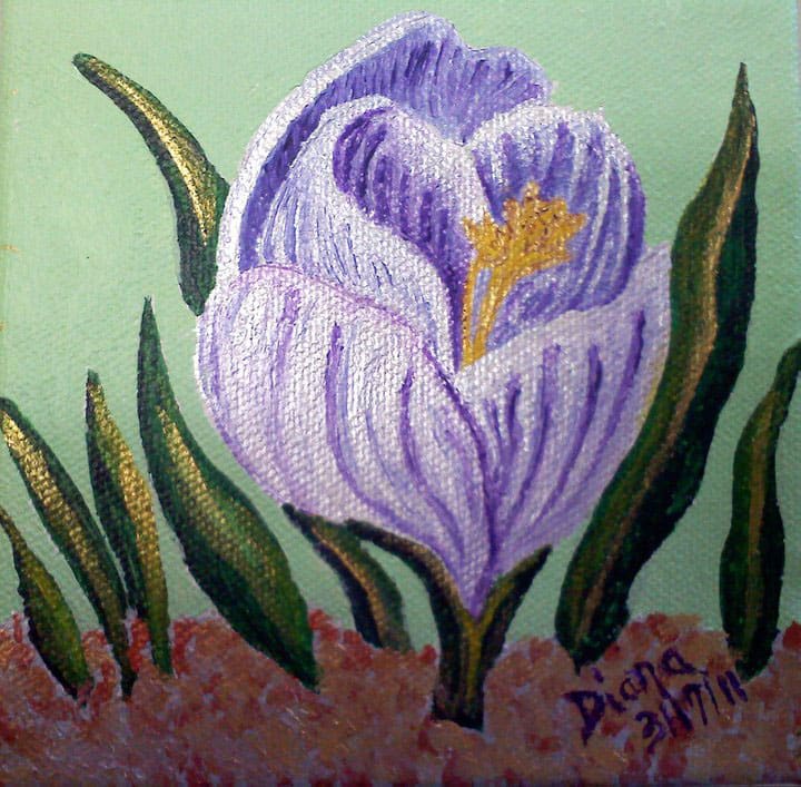 Symbolic Crocus by Diana Atwood McCutcheon 