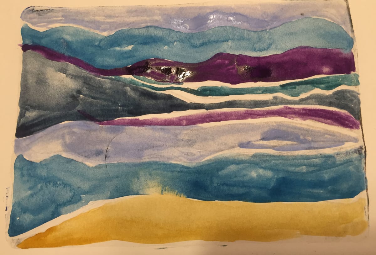 yellow blue purple loch by Diana Atwood McCutcheon 