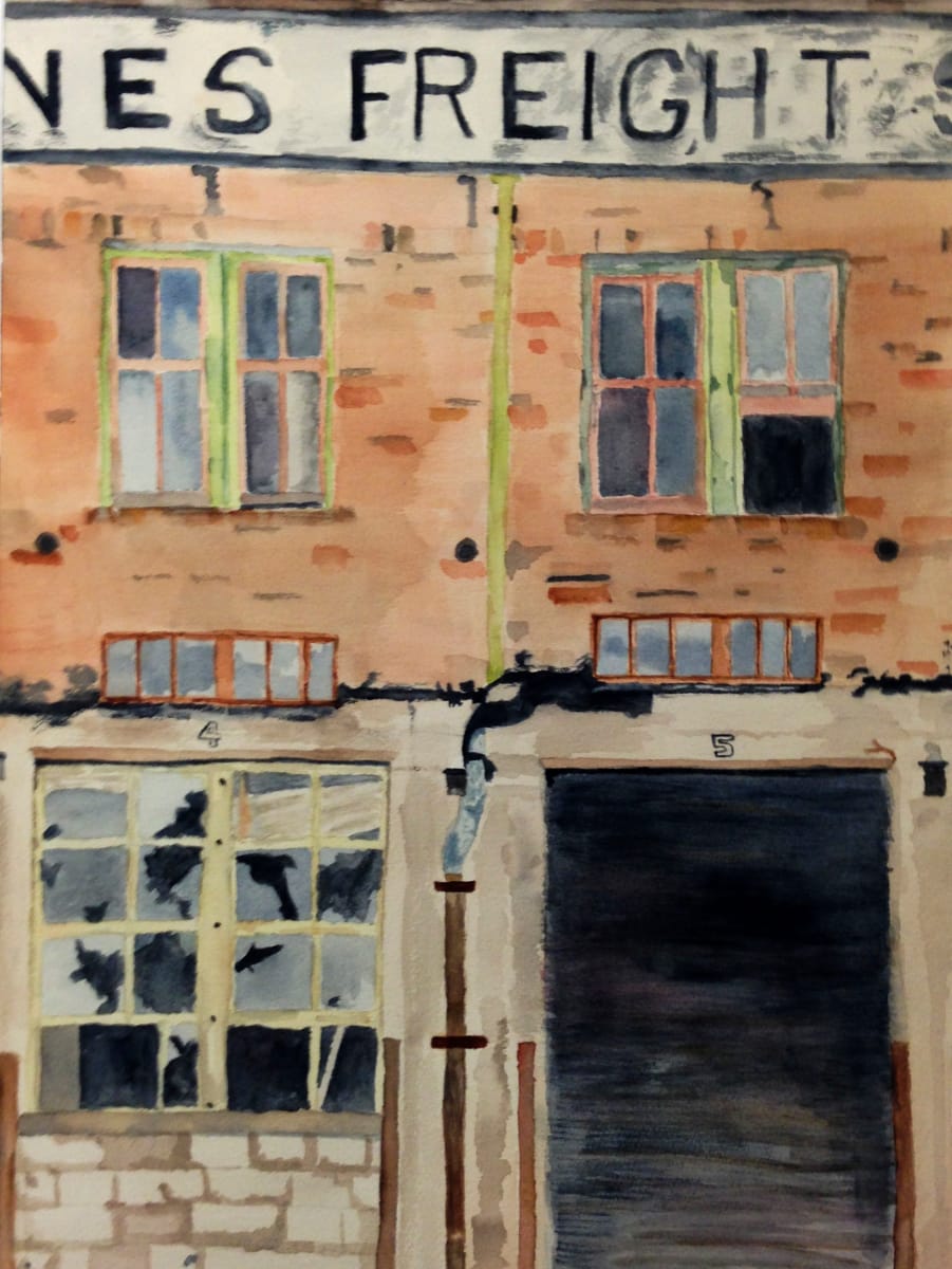 Deserted Train Depot and Freight Station Waco by Diana Atwood McCutcheon 