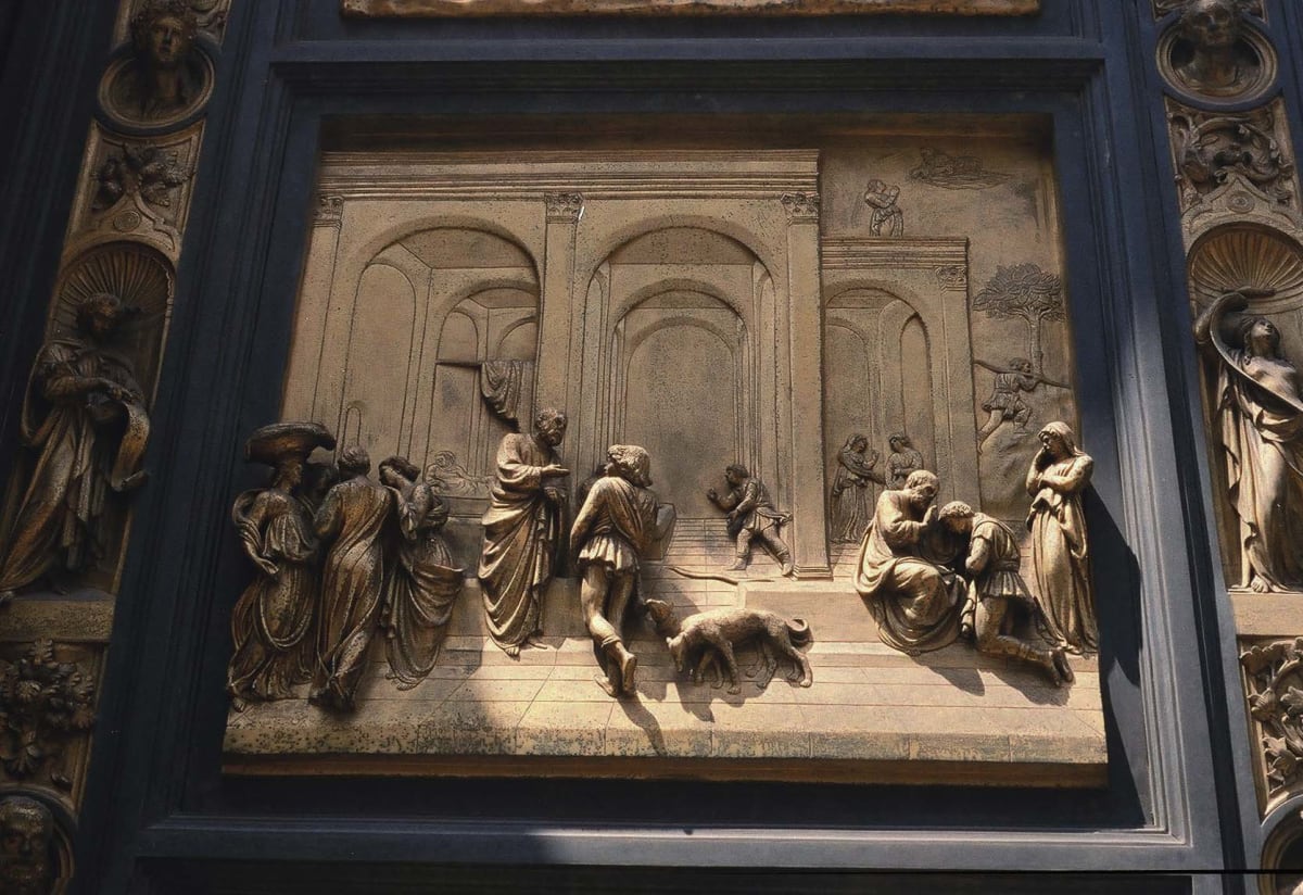 Ghiberti's Gates of Paradise by Diana Atwood McCutcheon  Image: Esau and Isaac