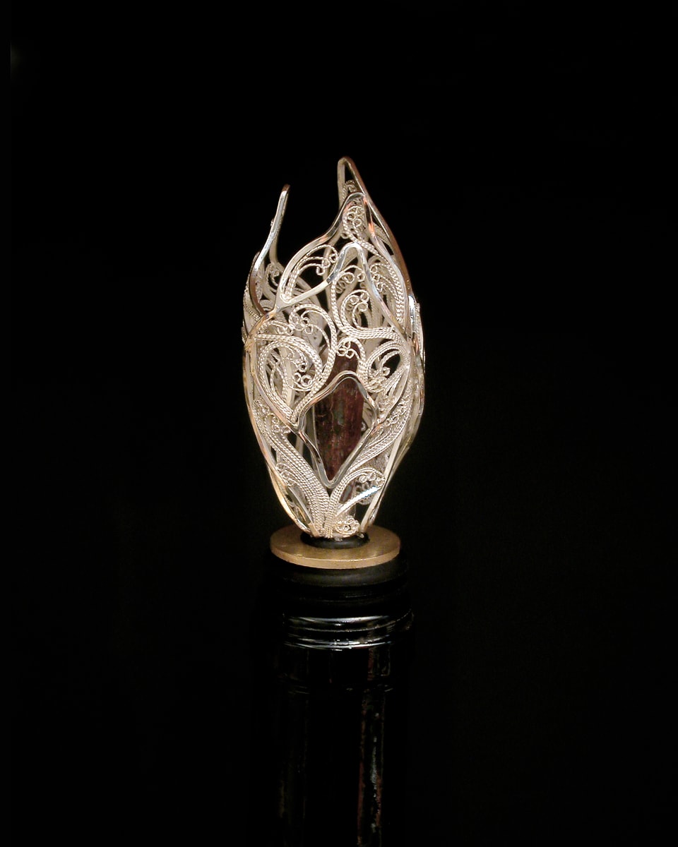 A Tulip for Bacchus by Victoria Lansford  Image: Russian filigree wine bottle stopper