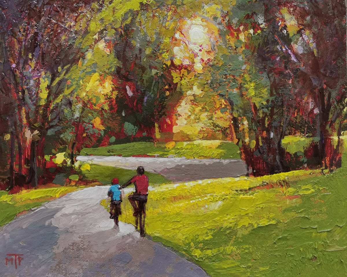 Sunset in the Park by Tatjana Mirkov-Popovicki 