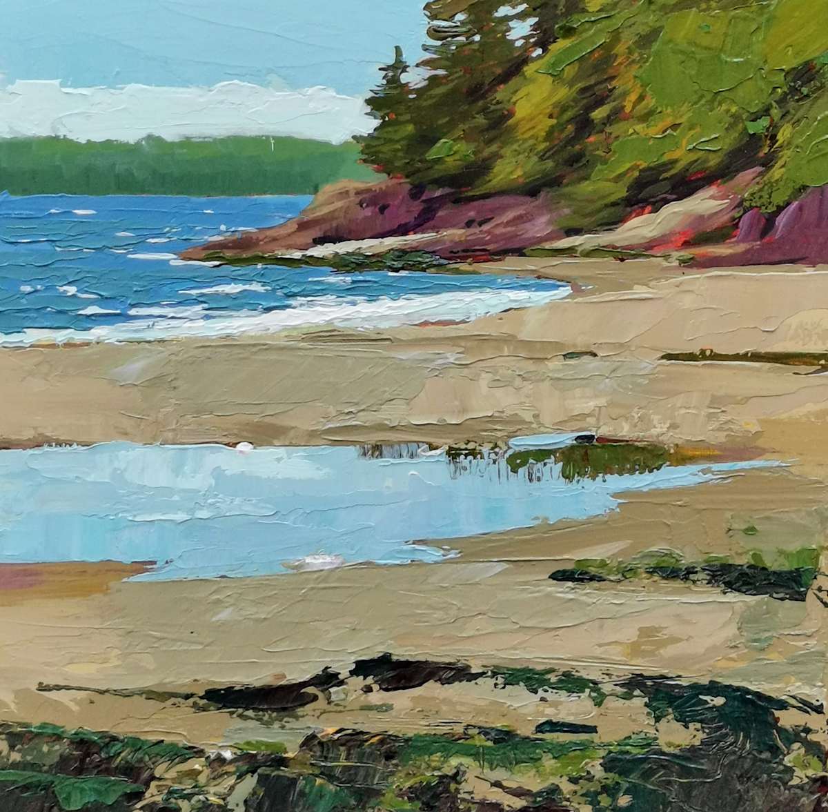 Beach Stroll by Tatjana Mirkov-Popovicki 