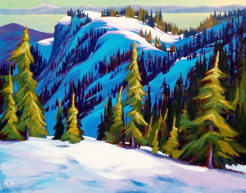 Winter Trail Study by Tatjana Mirkov-Popovicki, Image 1.