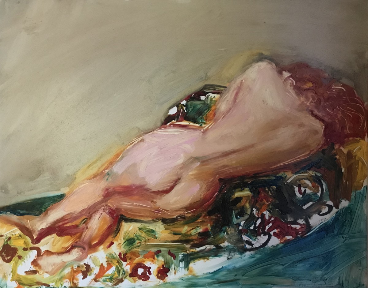 Reclining Nude by Ana Guzman 