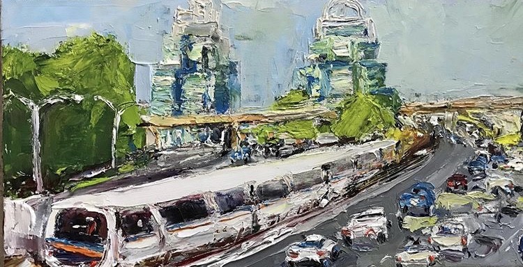 Love Atlanta- King and Queen Buildings by Ana Guzman 