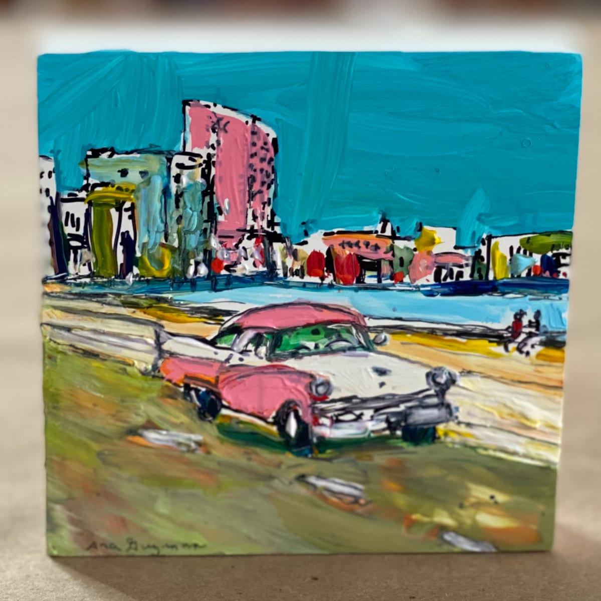 Pink and White Car, Image 9.