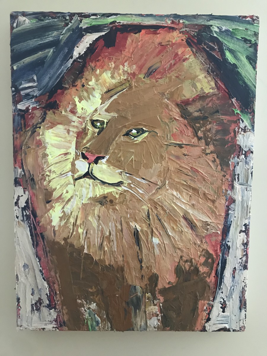 Mumbo-African Lion by Ana Guzman 