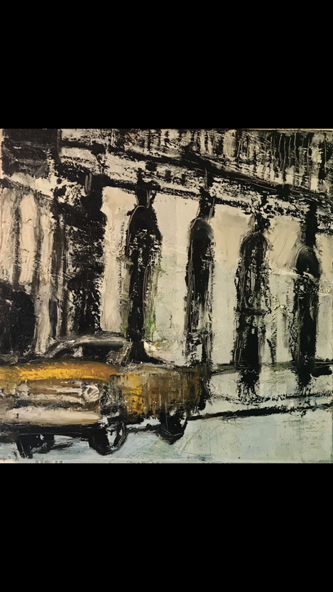 La Vida Cuba - Gold Car in Havana by Ana Guzman 