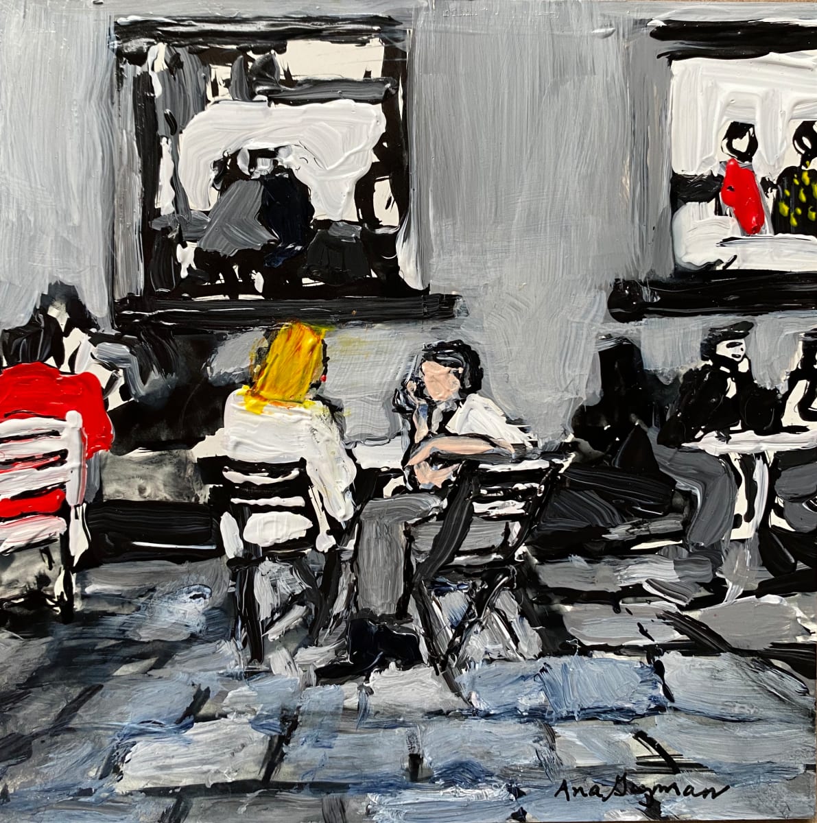 Cafe Couples by Ana Guzman 