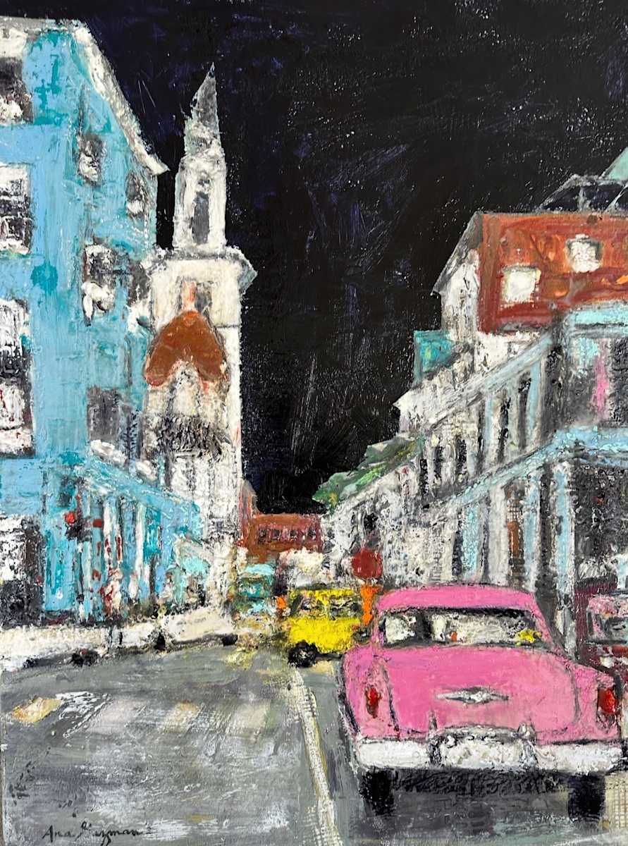 The Pink Sedan by Ana Guzman 