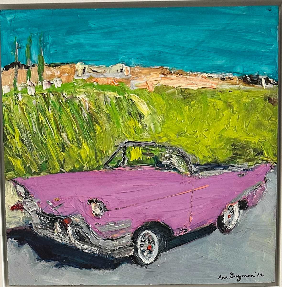 Pink Convertible by Ana Guzman 