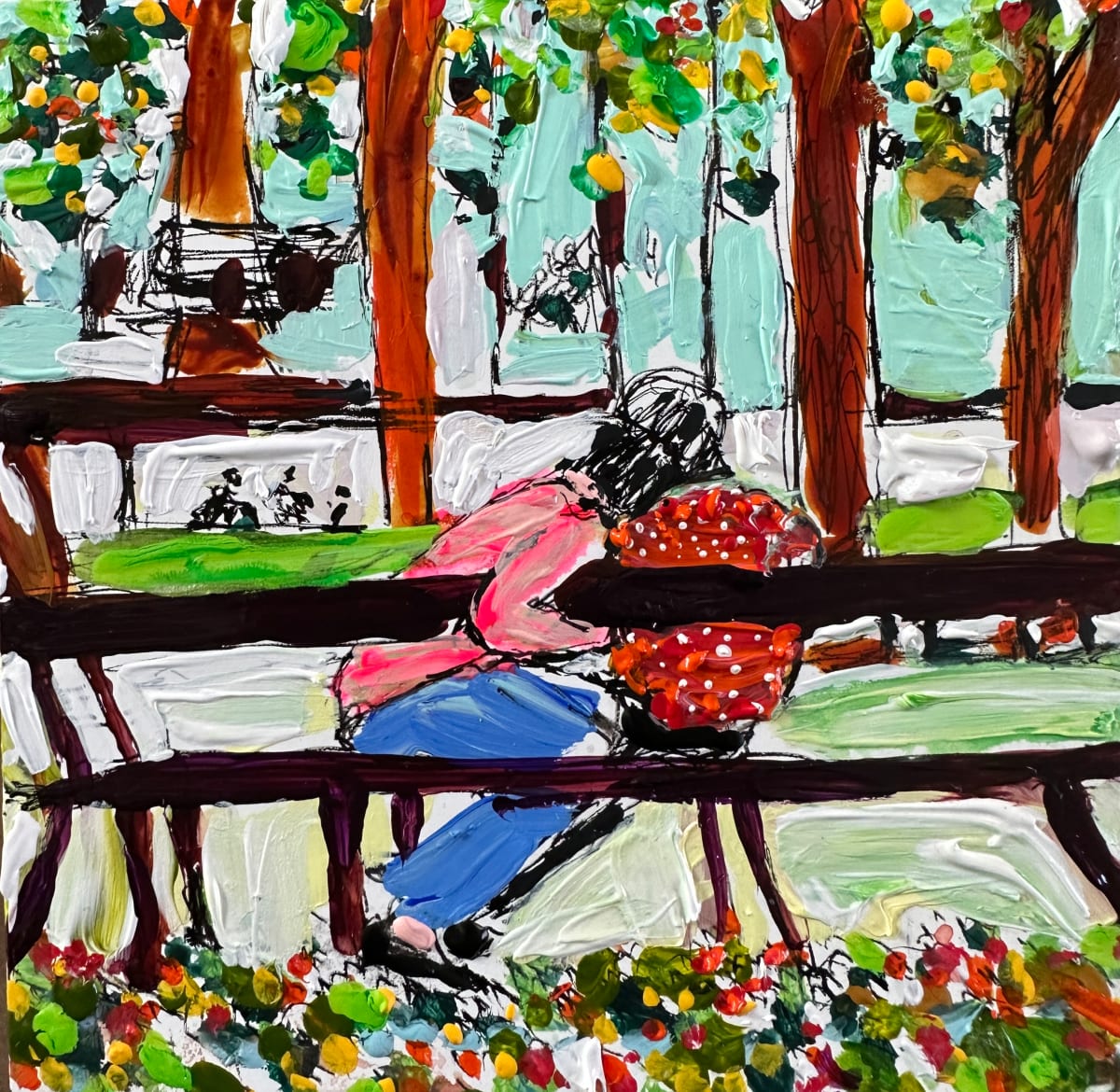 Park Bench by Ana Guzman 