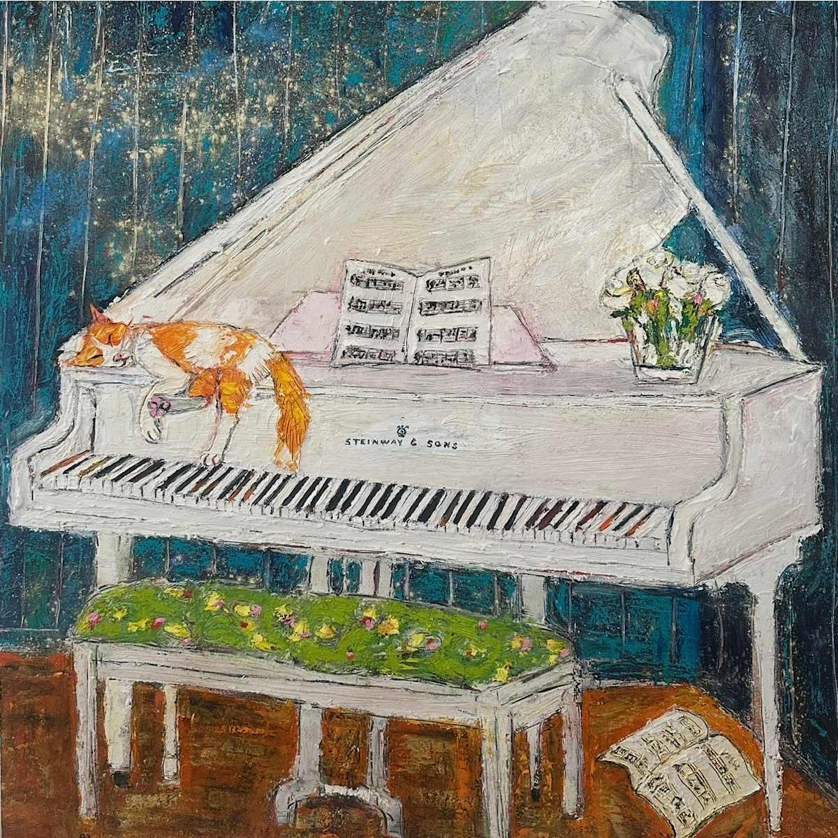 Kitty on the Keys by Ana Guzman, Image 1.