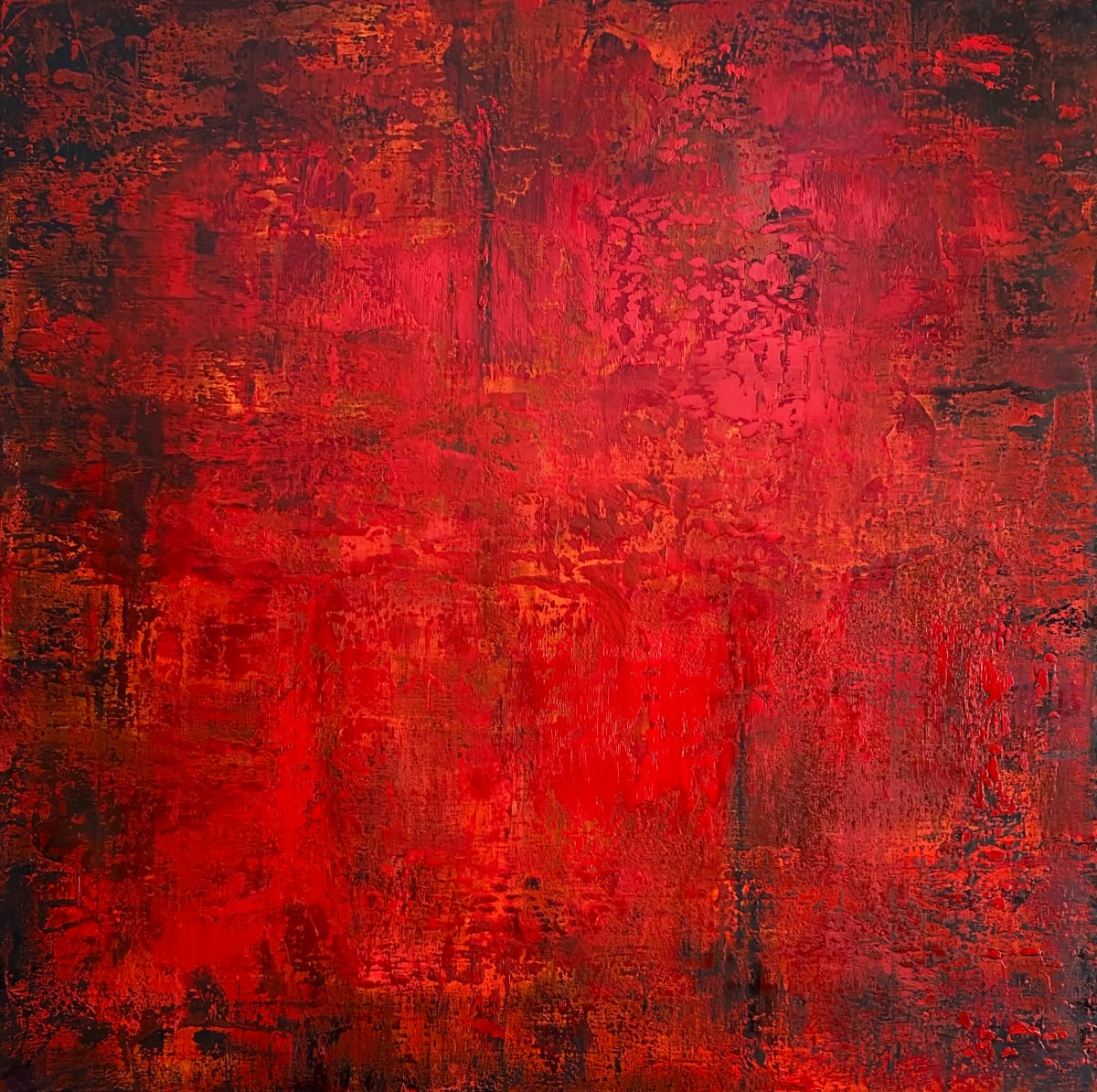 Embers AB2146 by Ansley Pye  Image: Textural Abstract by Ansley Pye