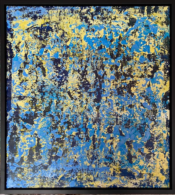 Blue One AB2212 by Ansley Pye  Image: Piece #2 of diptych