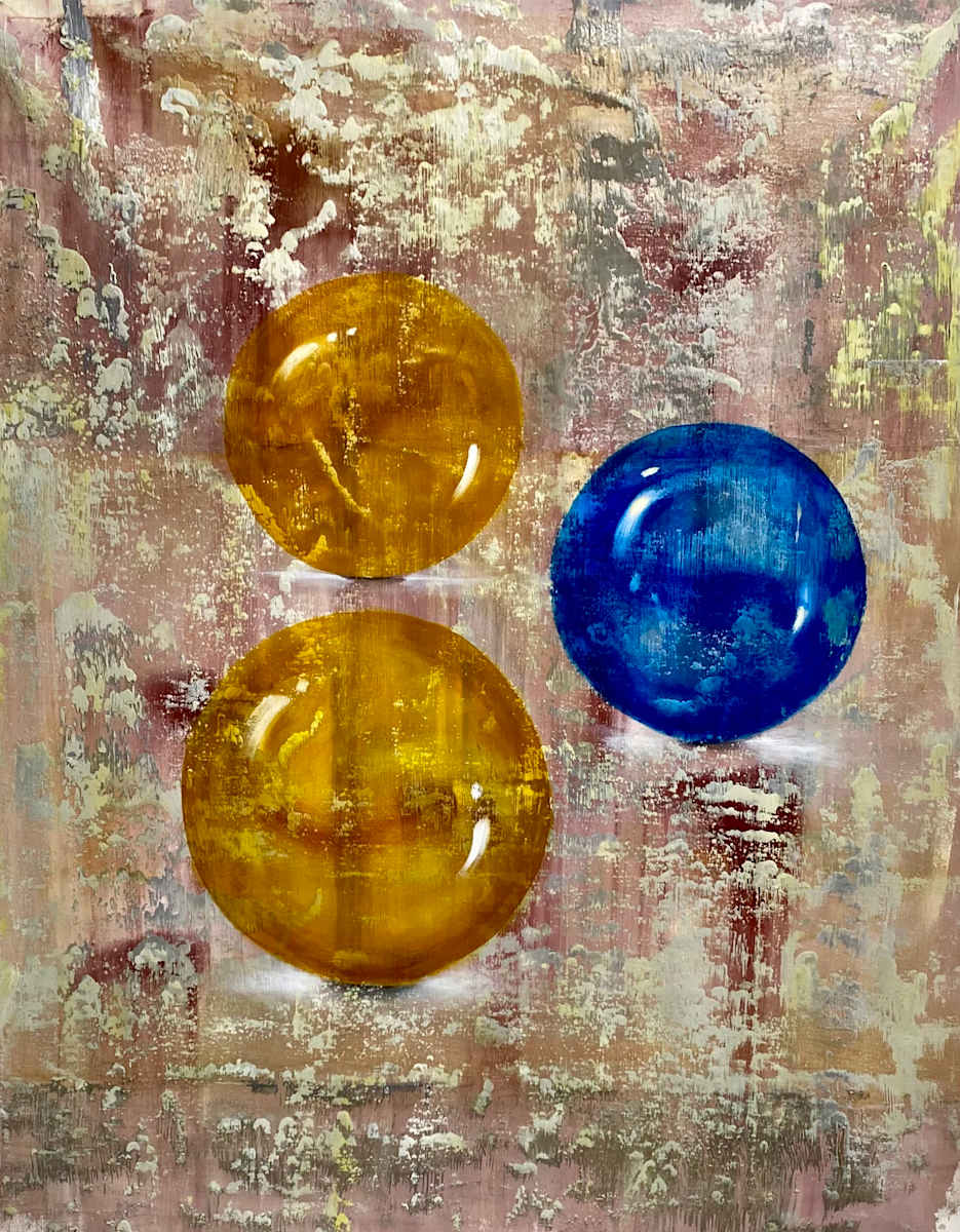 Billes en Jaune et Bleu by Ansley Pye 