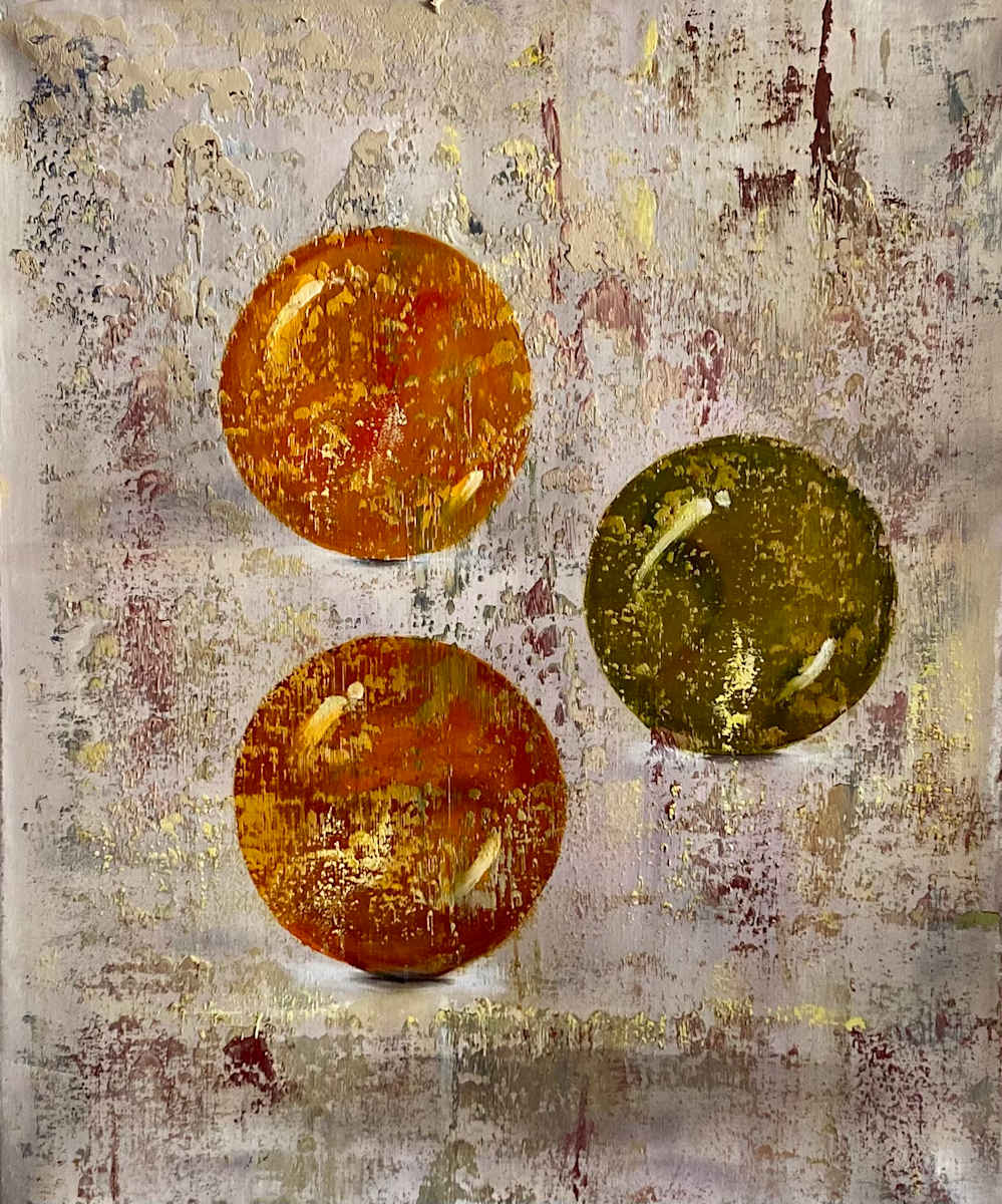 Billes en Orange et Vert by Ansley Pye 