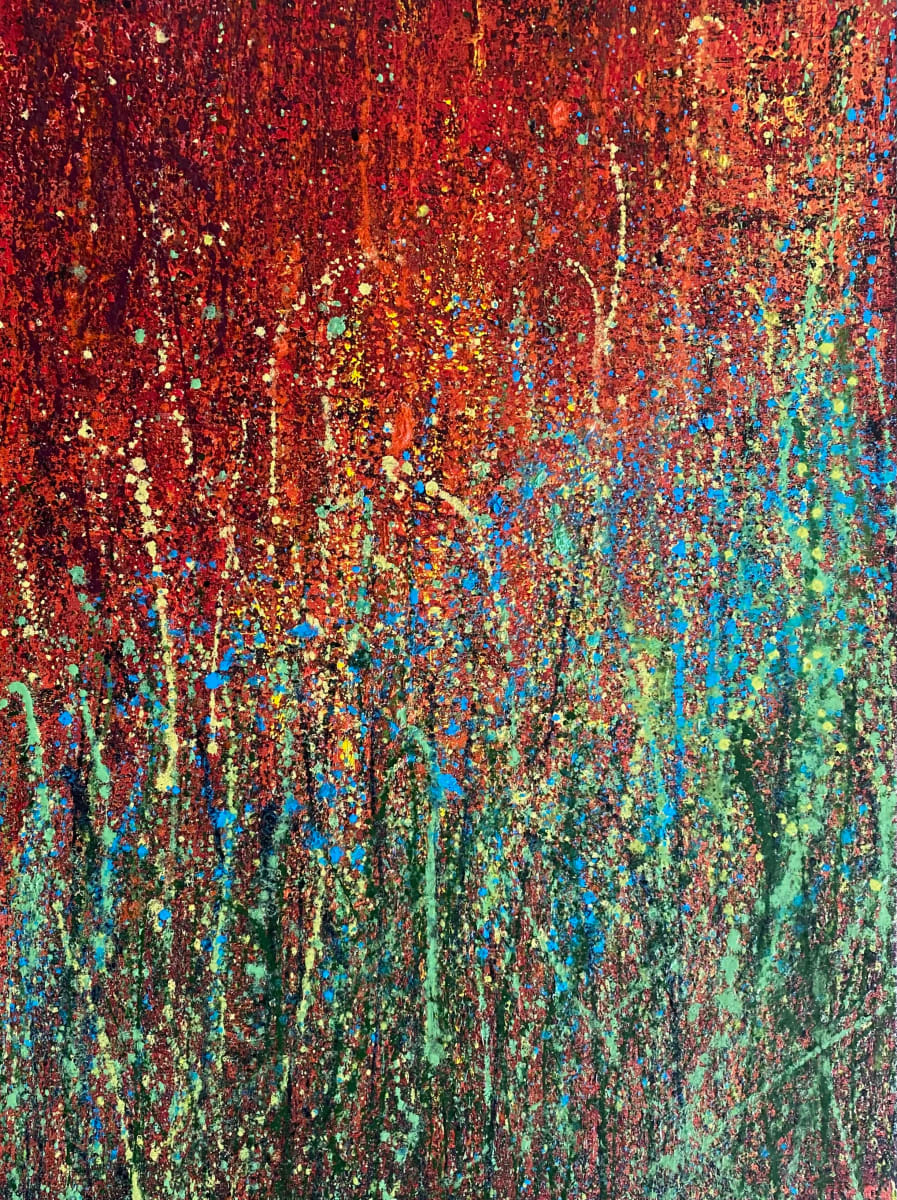 Blue  Bonnet Hill /Series Flowers AB2304 by Ansley Pye 