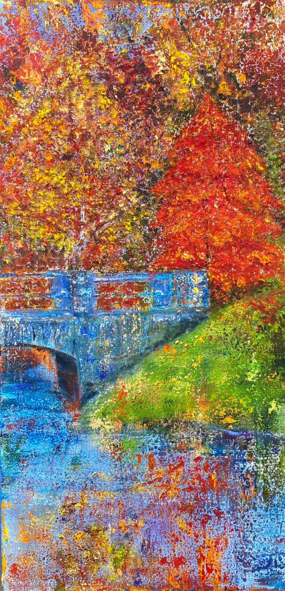 Boston Fall  Image: Part of a commission four panels. Four seasons, four cities