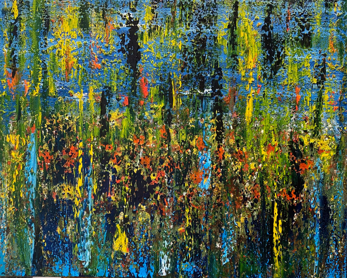 Garden in Abstract AB2305 by Ansley Pye 