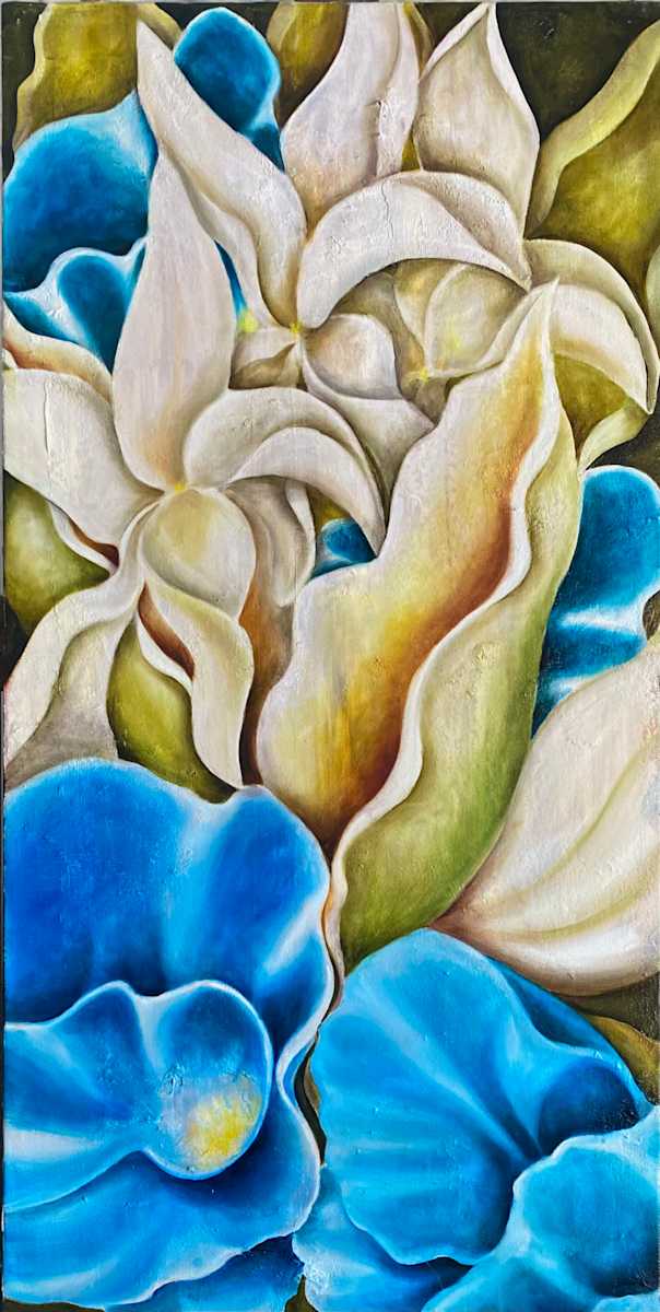 Parterre de Fleurs Bleues by Ansley Pye 