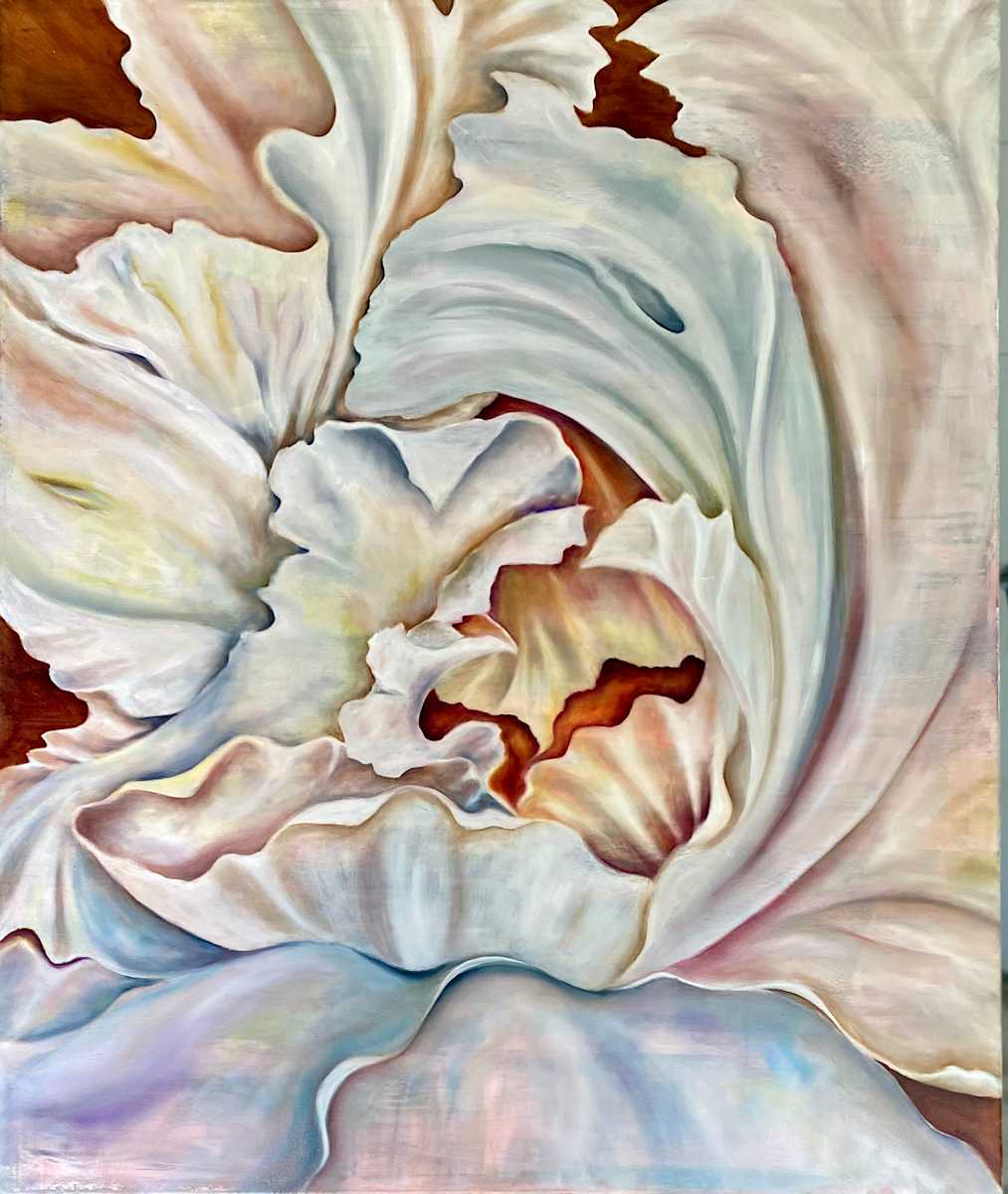 Peony Bloom in Abstract by Ansley Pye 