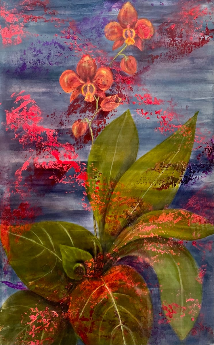 "Revisiter dans L'Abstrait" Les Orchidées" by Ansley Pye 