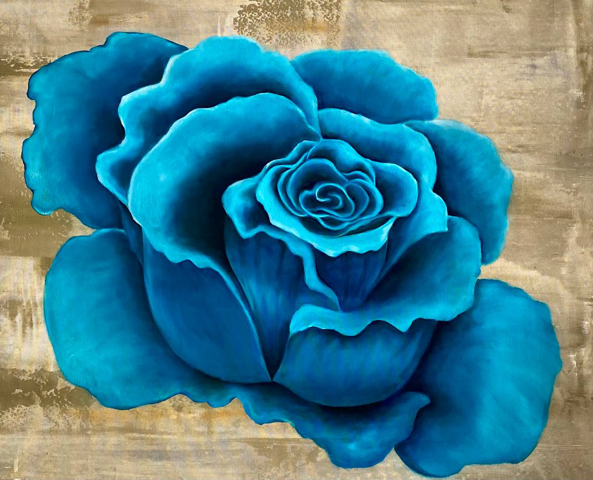 Rose en Bleu by Ansley Pye 