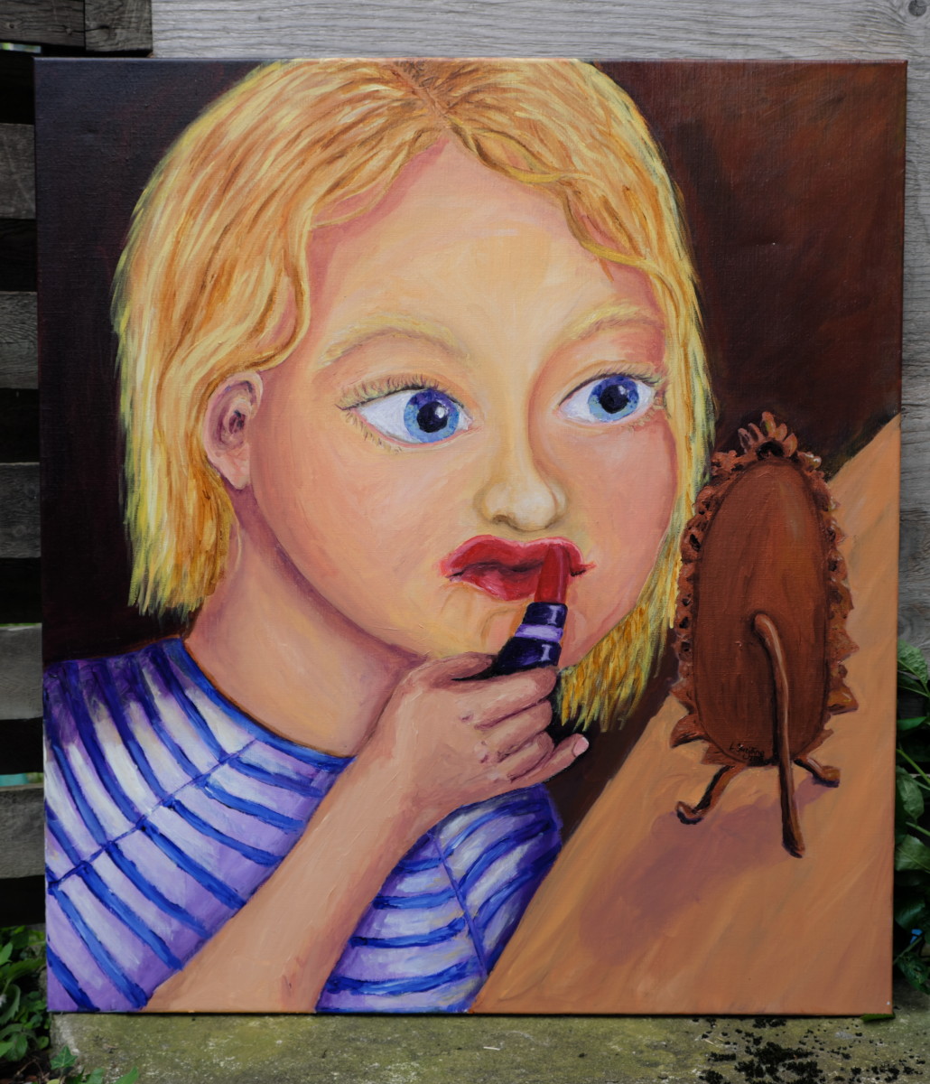 2018 Child with a Lipstick by Laura Jurjane Moosgaard 