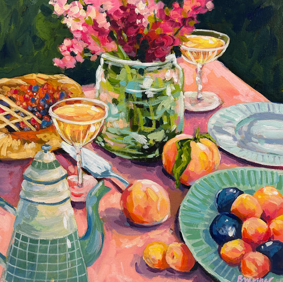 Rose’ and Peaches by Clair Bremner 