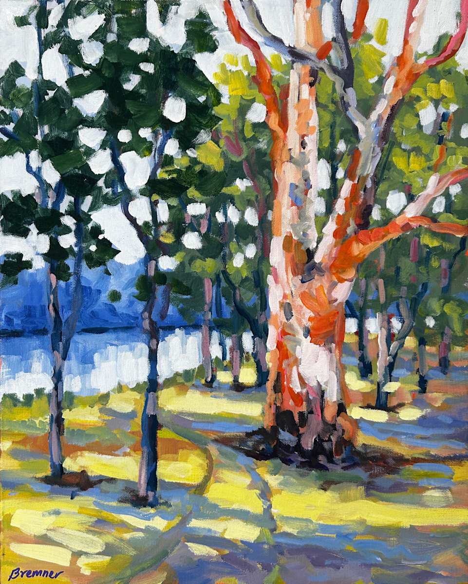Red Gum by the River by Clair Bremner 
