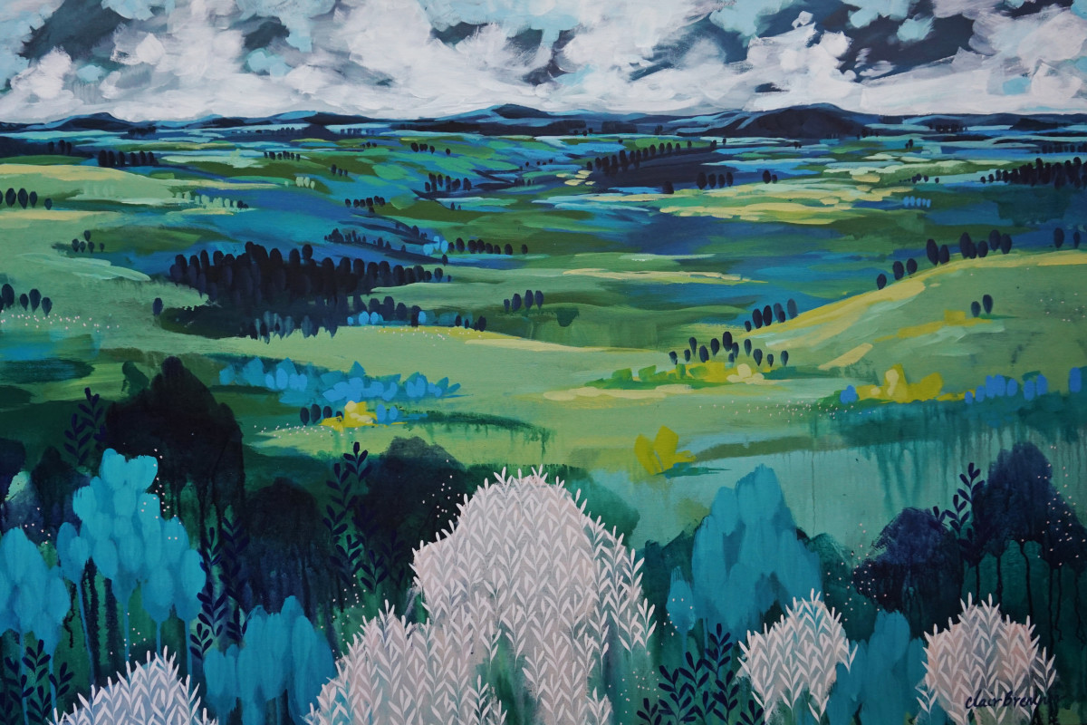 View Down the Valley by Clair Bremner 
