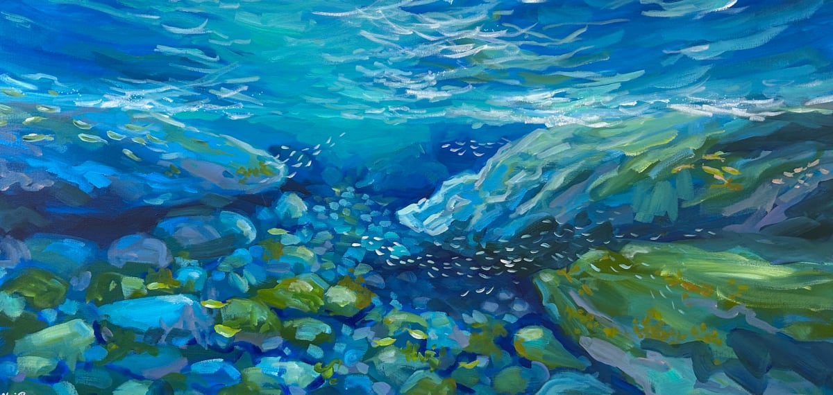 clear blue water by Clair Bremner 