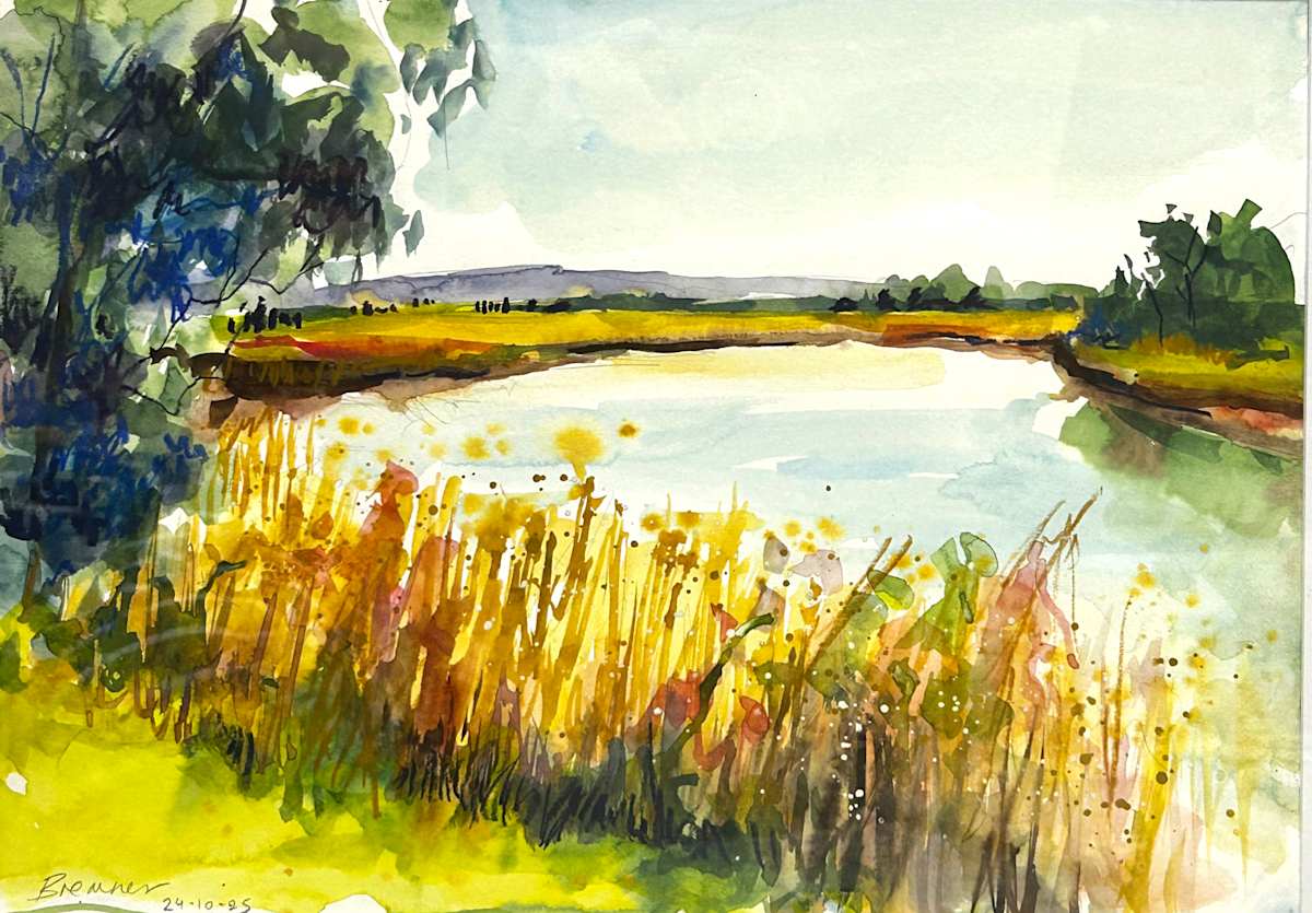 Reeds Along the Edge by Clair Bremner 